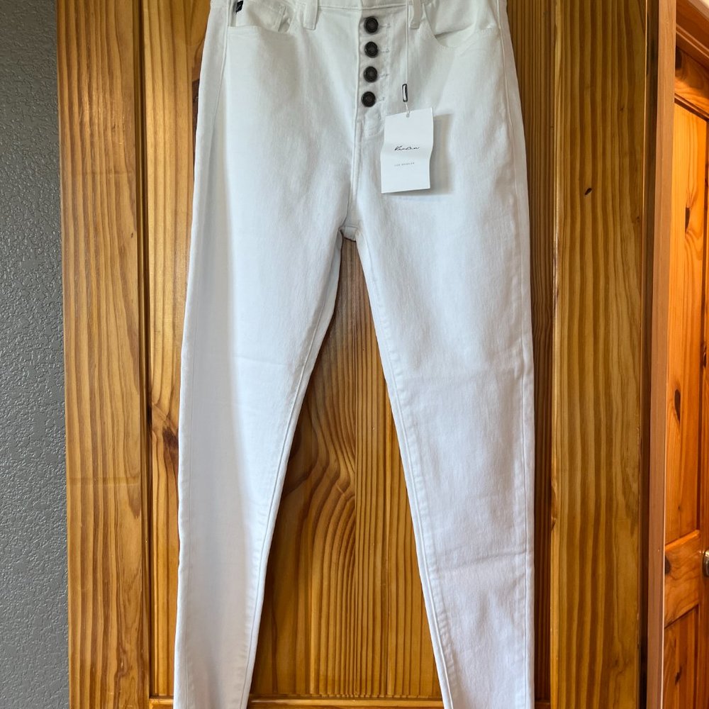Women's White KanCan Jeans - Size  5
